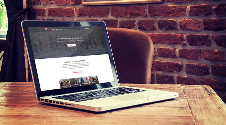 Neur Case Study: Athletics Ontario Laptop View