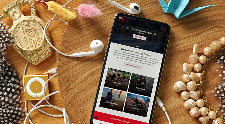 Neur Case Study: Athletics Ontario Mobile View
