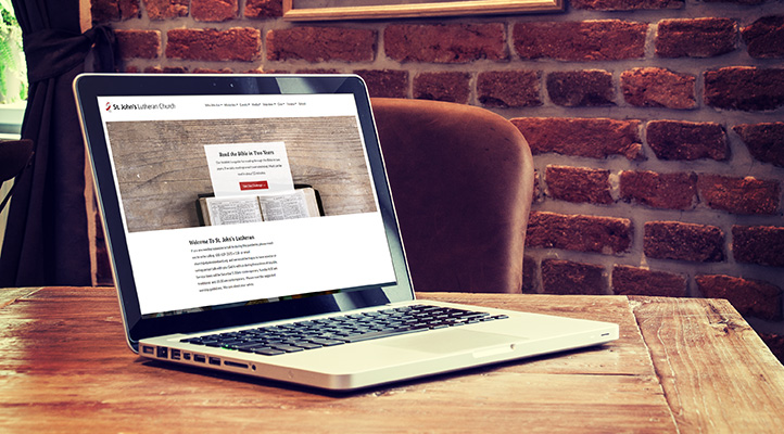Neur Case Study: St. Johns Lutheran Church Laptop View