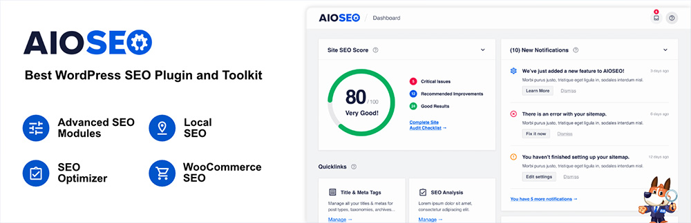 WooCommerce marketing plugin - AIOSEO