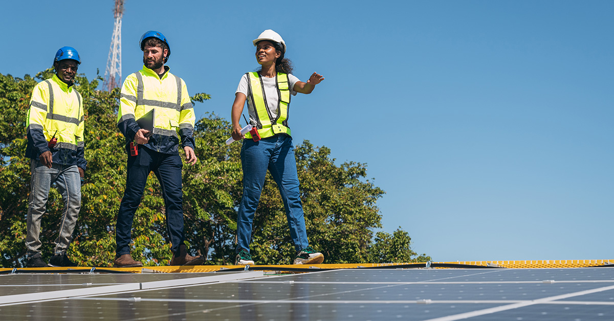 Solar company working on solar marketing